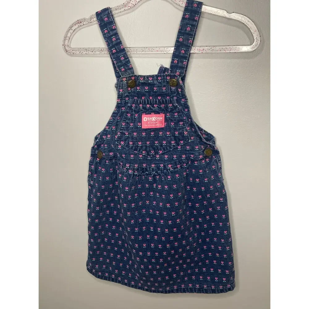 Vintage OshKosh Flower Dress Union Tag